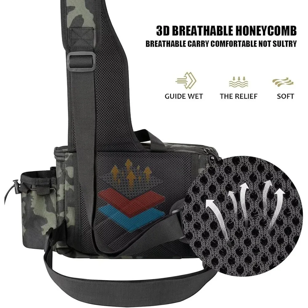 Sling Lure Fishing Tackle Bag Shoulder Pack Case Tackle Waist Fanny Bag